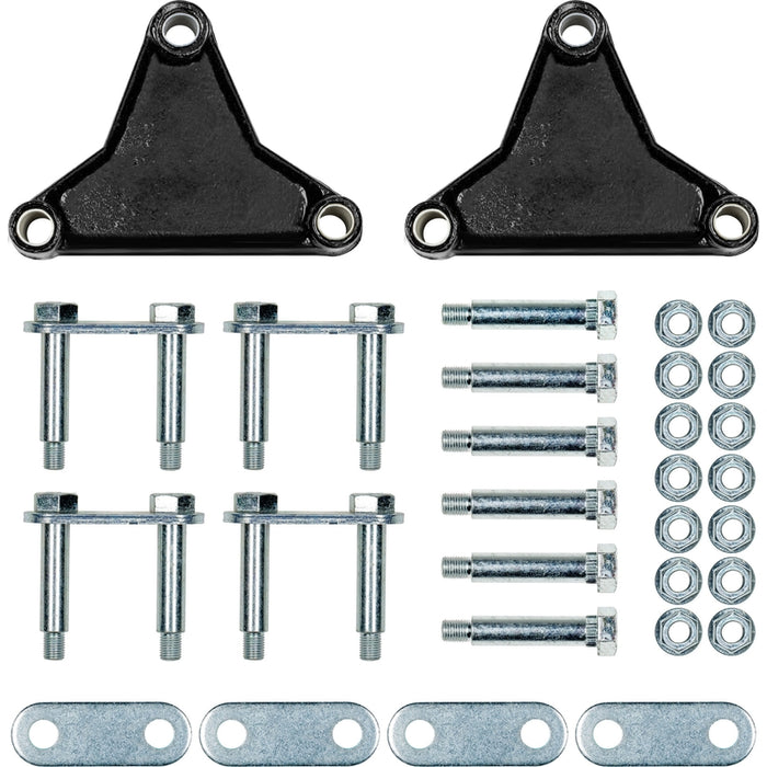 CURT 121098L Trailer Axle Attaching Parts (AP) Suspension Kit for 2,000-7,000-lb. Double-Eye Tandem Axles - Tall Equalizer, Standard Bolts Model 121098L