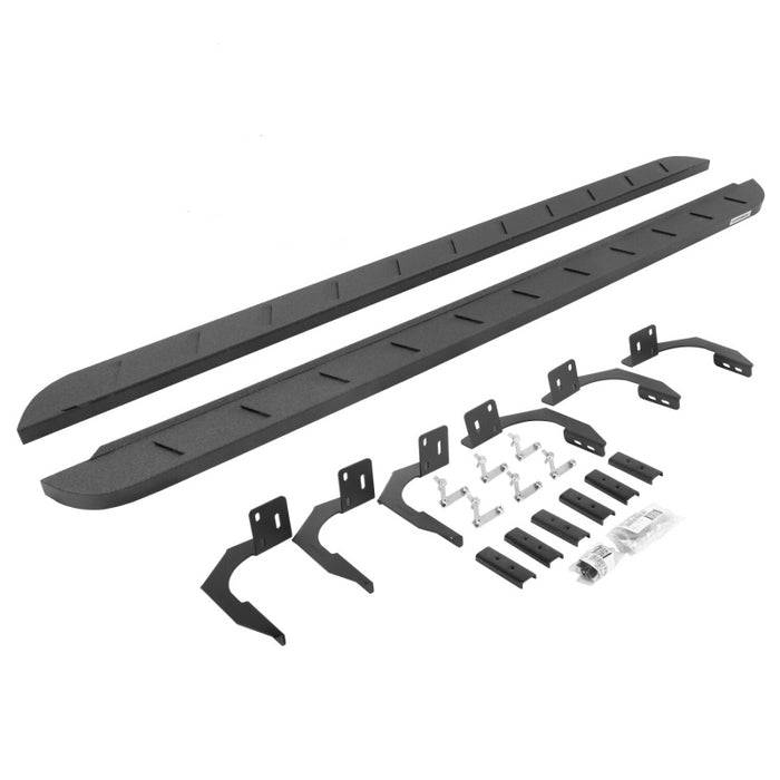 Go Rhino RB10 Slim Line Running Boards with Mounting Brackets Kit Model 63410687ST