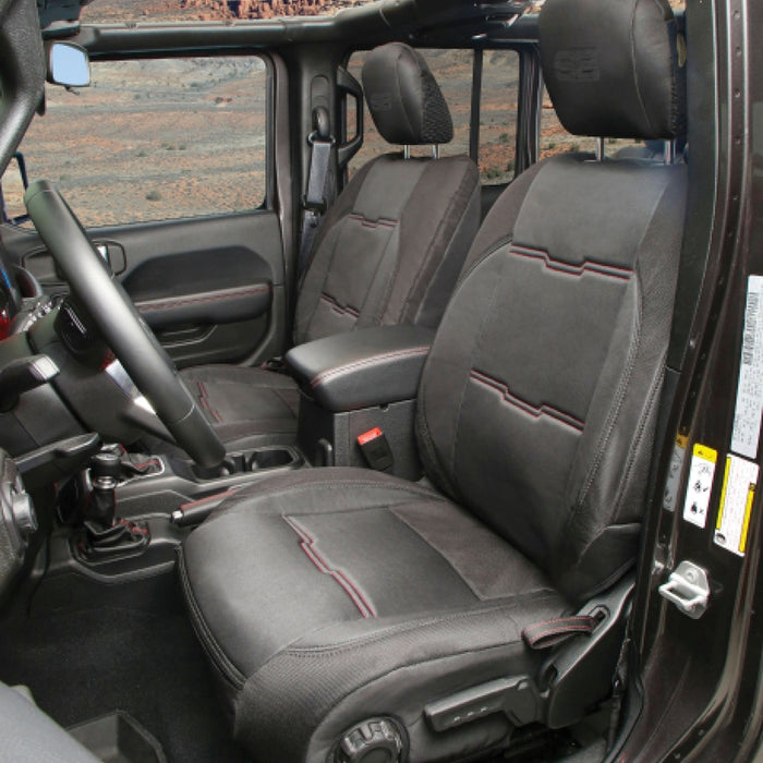 Smittybilt Neoprene Seat Cover Set Front/Rear – Black Gen 2 (2020+ JT) Model 578101