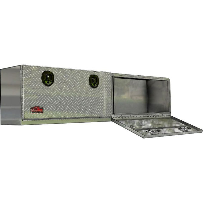 ATB Top Mount Toolbox Double Drop Down Door 21"H x 16"D x 88"W Bright Aluminum Model A-SG42-211688DD-T
