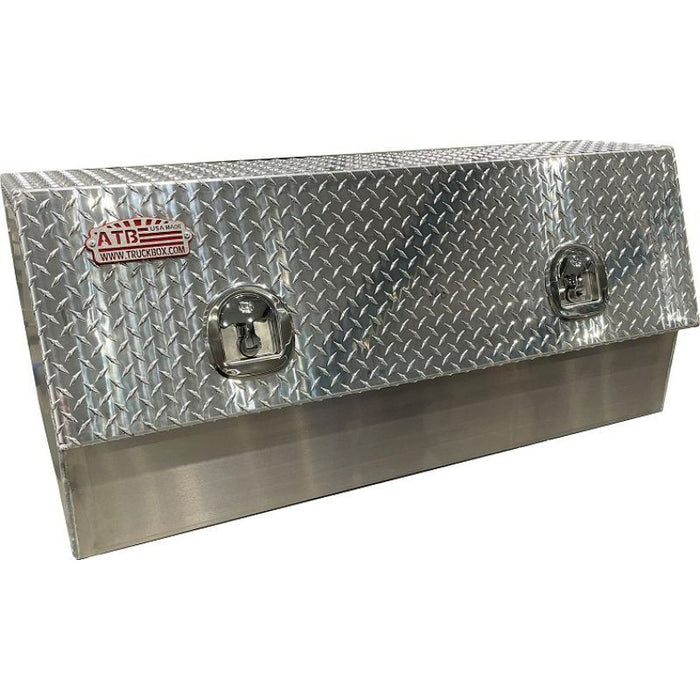 ATB Top Mount Toolbox Single Swing Up Door 28" H x 20" D x 48" W Bright Aluminum Model A-TU41-282048S-T