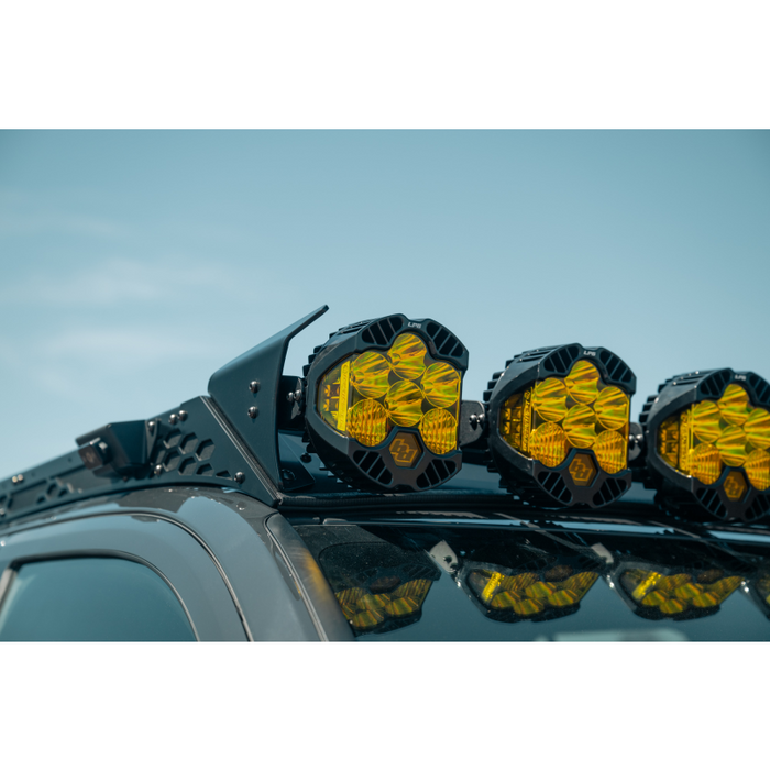 Rago Fabrication Toyota Roof Rack Baja Designs LP6 Round Light Mount Model AC710910301