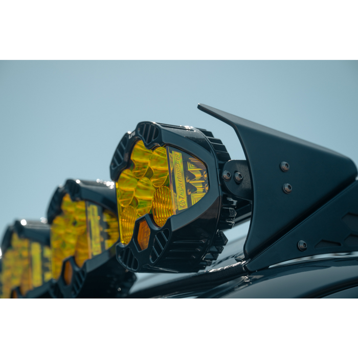 Rago Fabrication Toyota Roof Rack Baja Designs LP6 Round Light Mount Model AC710910301