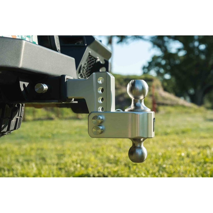 BulletProof Hitches BulletProof 2.0" Aluminum Medium Duty 2" Drop/Rise Hitch - Stainless Model AL202S