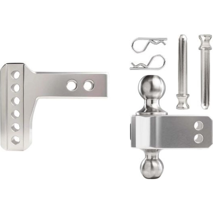 BulletProof Hitches BulletProof 2.0" Aluminum Medium Duty 2" Drop/Rise Hitch - Stainless Model AL202S