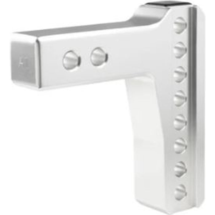BulletProof Hitches BulletProof 2.0" Aluminum Medium Duty 4" Drop/Rise Hitch - Stainless Model AL204S