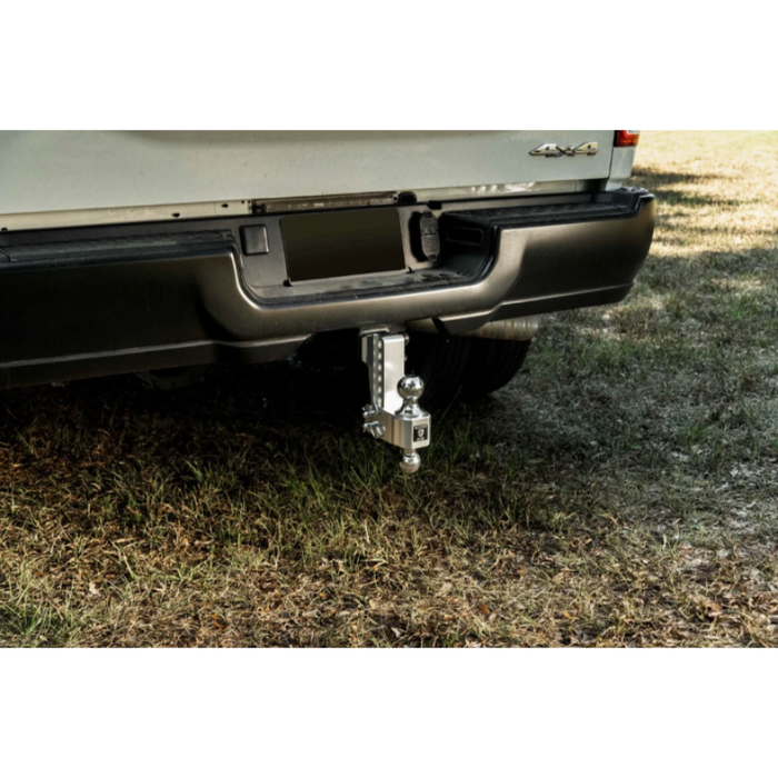 BulletProof Hitches 2.5" Aluminum Medium Duty 4" Drop/Rise Hitch - Stainless Ball Model AL254S