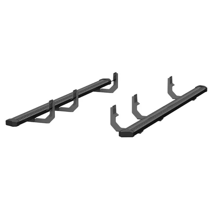 ARIES SlimGrip 5" x 88" Black Aluminum Running Boards, Fits Select Nissan Titan, Titan XD Model 2559042
