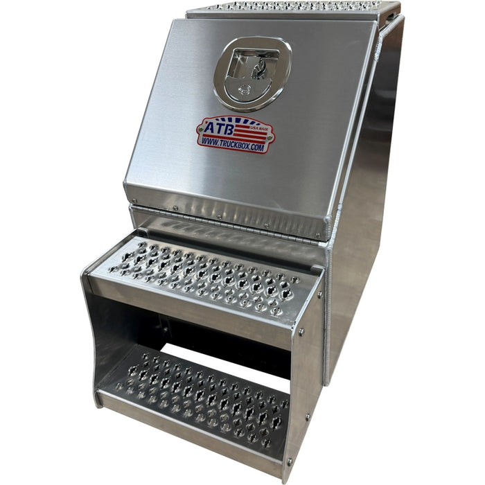 ATB Step Saddle Box 25"H x 28"D x 12"W Drop Open Door Model A-SB51S-252812D-S