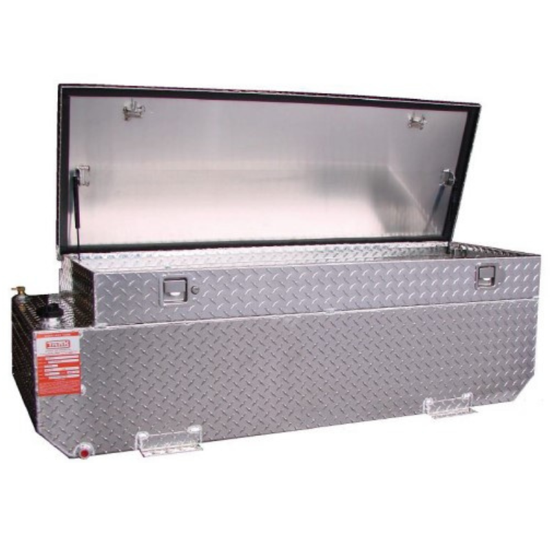 ATI 62 Gallon Diesel Auxiliary Tank/Toolbox Combo Bright Aluminum Mode ...