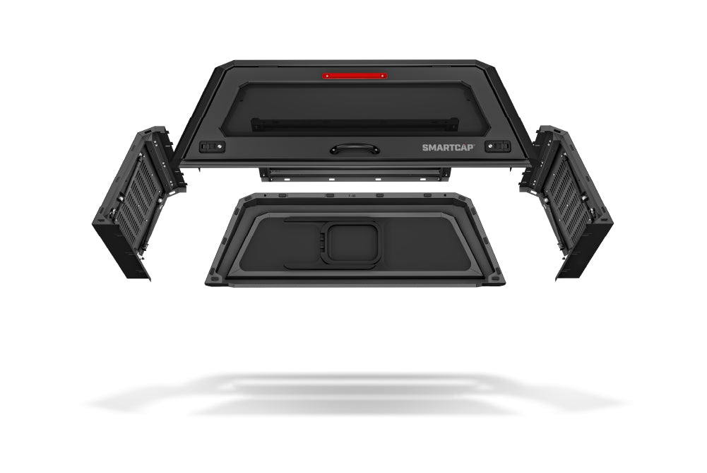 SmartCap Matte Black Truck Bed Cap EDGE Adventure Series w/ Vertical Locks Model EA0336-BN