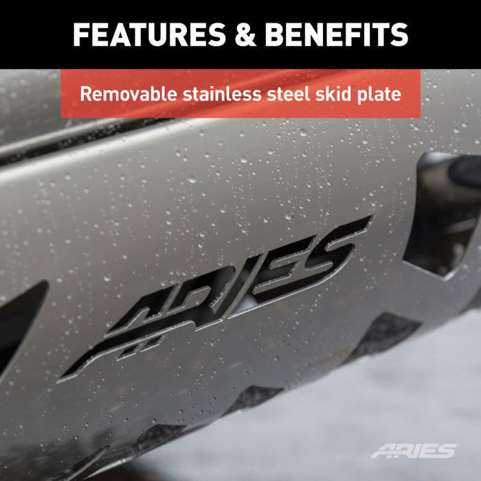 ARIES 3" Black Steel Bull Bar, Fits Select Chevrolet, GMC Model B35-4001