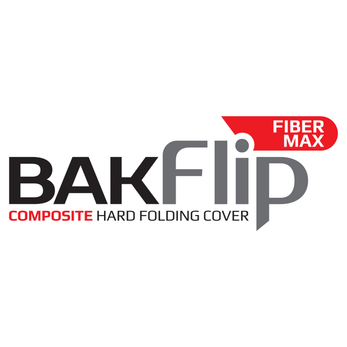 BAK BAKFlip FiberMax Hard Folding Truck Bed Cover - Rail Mounts Near Top of Bed Rail - Rails Can Be Lowered Using Drop Down Brackets - 22-24 Toyota Tundra 6' 7" Bed with or without Deck Rail System w/out Trail Special Edition Storage Boxes Model 1126441