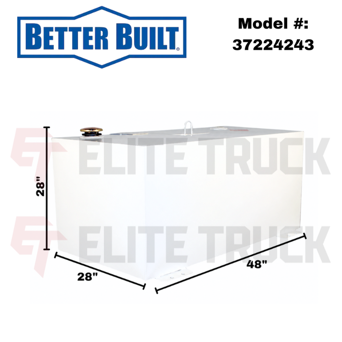 Better Built 150 Gallon White Steel Rectangle Transfer Tank Model 37224243