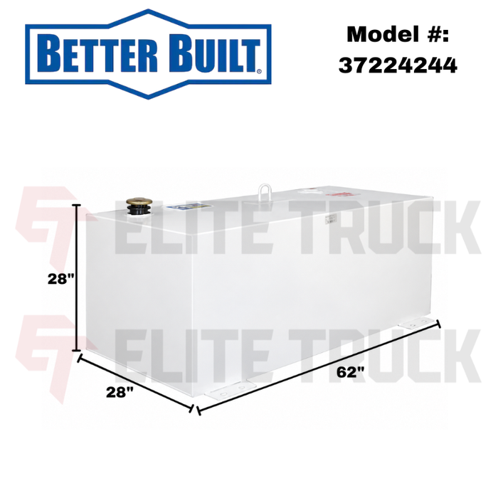 Better Built 200 Gallon White Steel Rectangle Transfer Tank Model 37224244