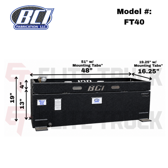 BCI Fabrication 40 Gallon Fuel Transfer Tank Model FT40
