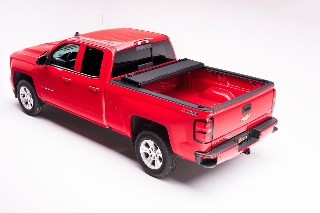 BAK BAKFlip MX4 Hard Folding Truck Bed Tonneau Cover MATTE FINISH Fits 2015-2018 GM Silverado,Sierra & 2019 Legacy/Limited  6.7ft Bed (2014 1500 Only, 2015-2019 1500,2500,3500) Model 448121