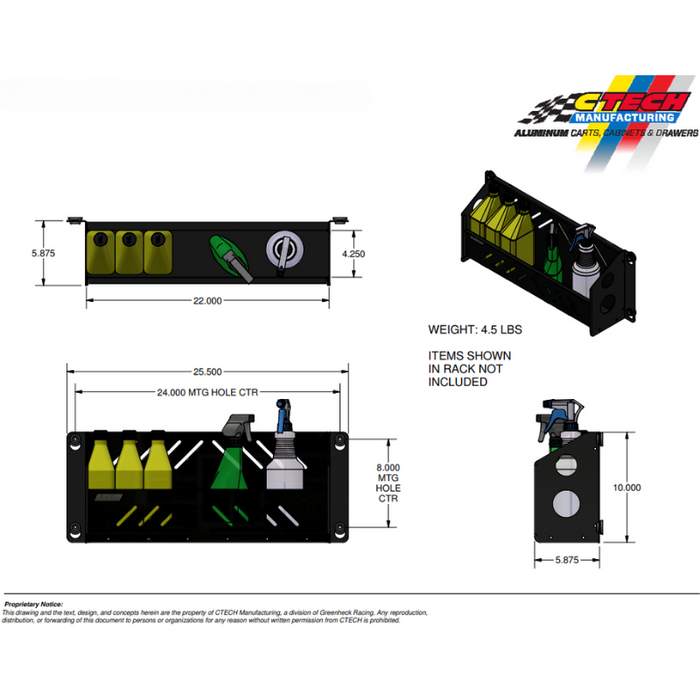 CTech BlackLine Accessories Bottle Rack BL-ACC-2