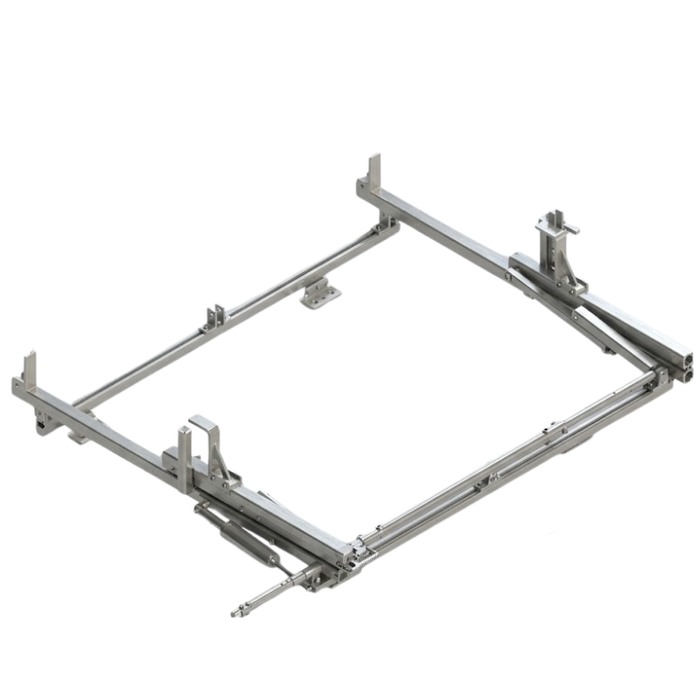 Prime Design ErgoRack Single Rotation Rack, For Compact Pickups W/ Toppers, 5 FT Channel, 57 In Crossbars Model BR-PU1-57-M