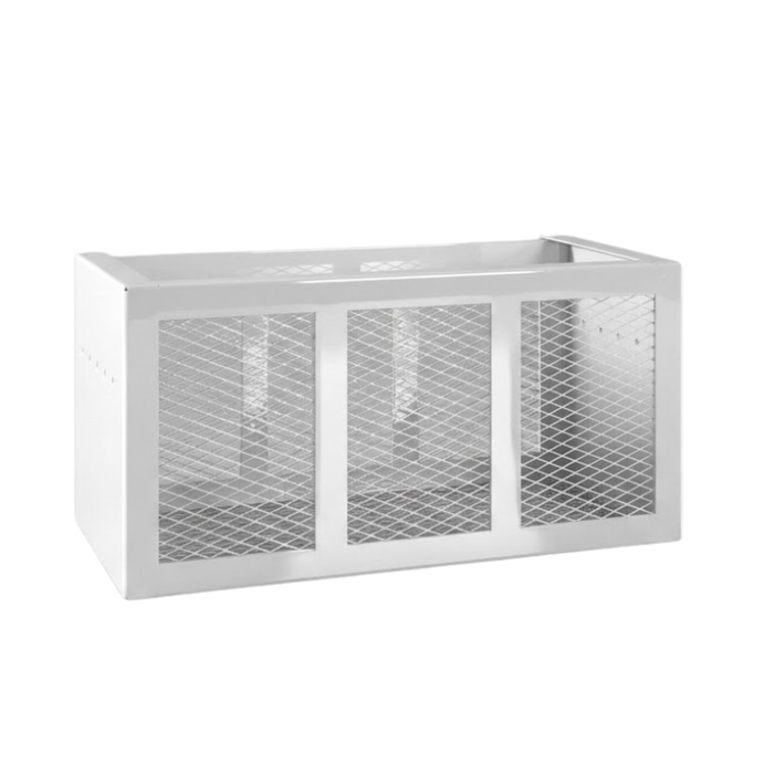 RC Industries Basket Box 36x18x18 10 GA Ecoated Steel Gloss White Model RC536.D