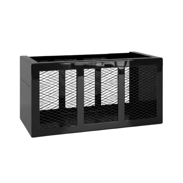 RC Industries Basket Box 36x18x18 10 GA Ecoated Steel Gloss Black Model RC536.G