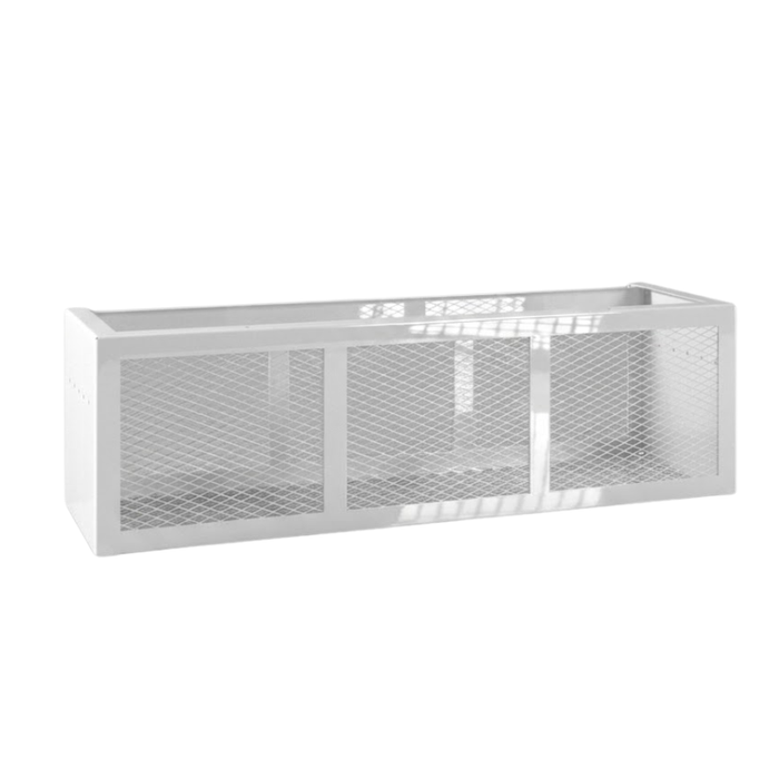RC Industries Basket Box 48x18x18 10 GA Ecoated Steel Gloss White Model RC548.D