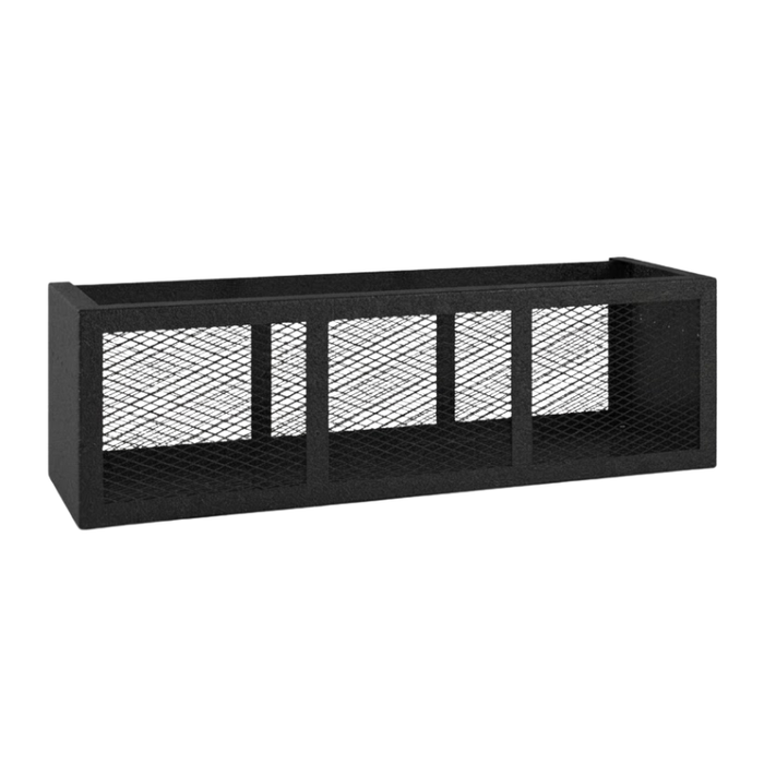 RC Industries Basket Box 48x18x18 10 GA Ecoated Steel Textured Black Model RC548.B