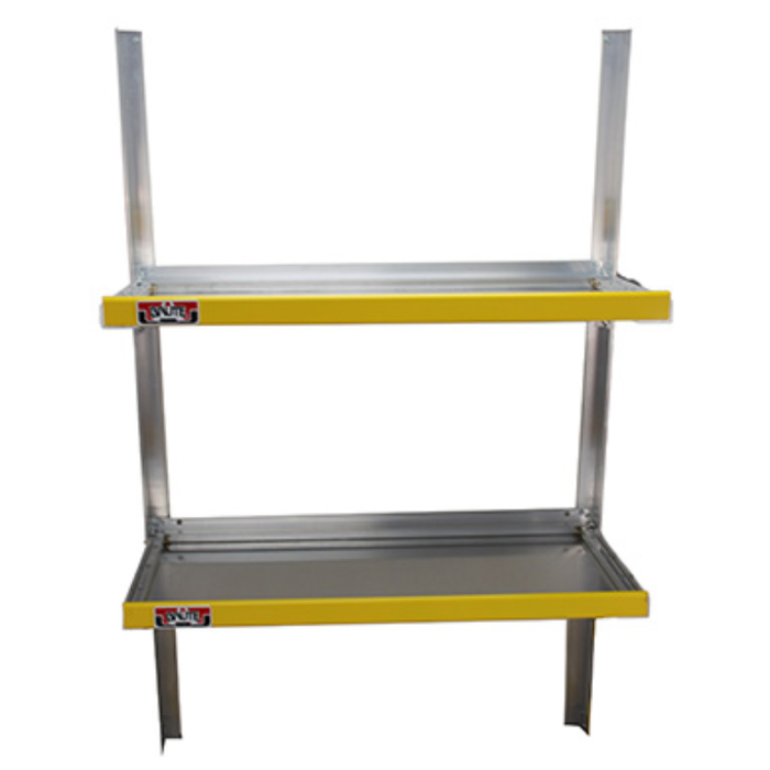 Brute Universal 48 In Van Folding Shelves Aluminum Model HFS2448