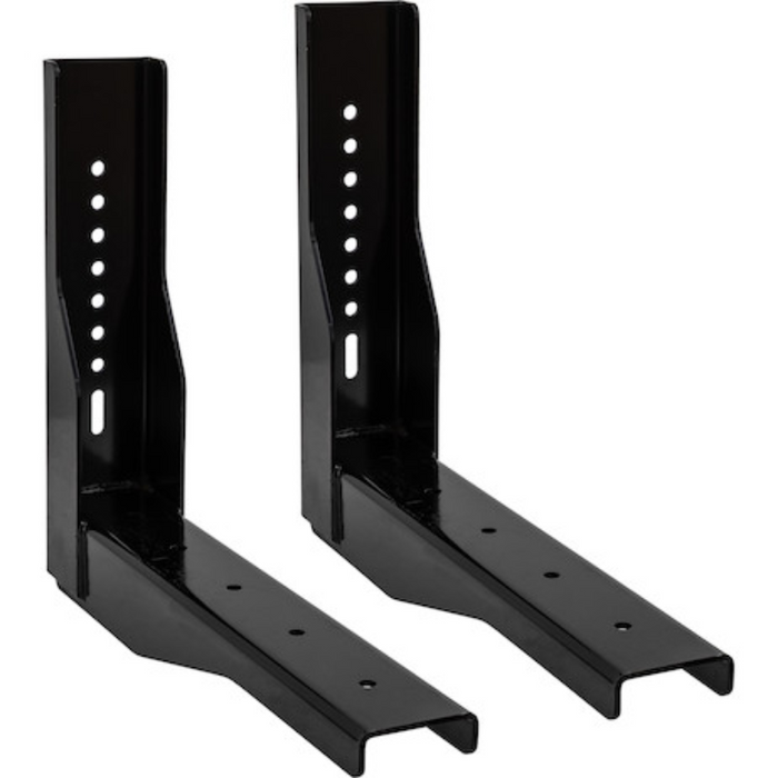 Buyers Products Pro Series Gloss Black Structural Steel Mounting Brackets, For Use With 18x18 Underbody Truck Boxes Model 1701018