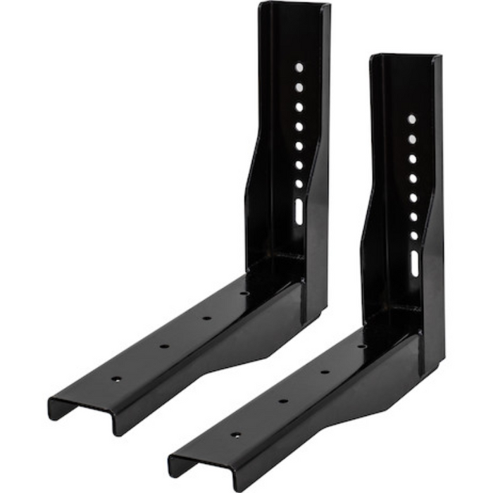 Buyers Products Pro Series Gloss Black Structural Steel Mounting Brackets, For Use With 18x18 Underbody Truck Boxes Model 1701018