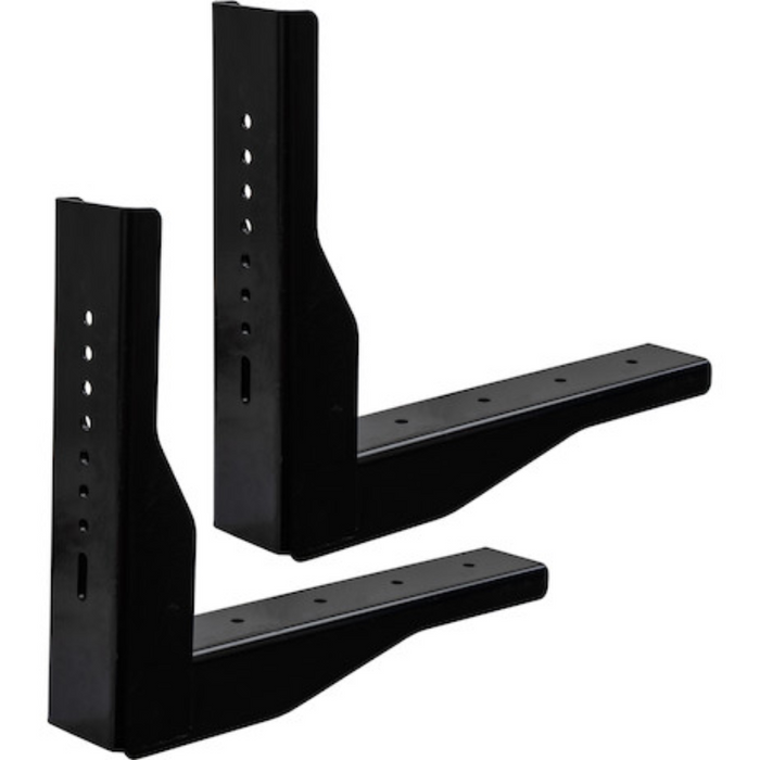 Buyers Products Pro Series Gloss Black Structural Steel Mounting Brackets, For Use With 18x18 Underbody Truck Boxes Model 1701018