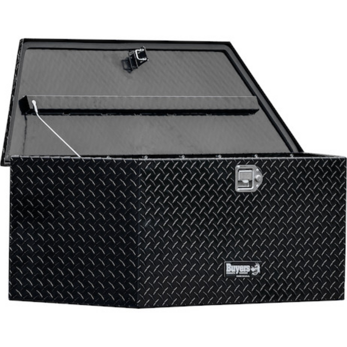 Buyers Products 49 Inch Wide Gloss Black Diamond Tread Aluminum Trailer Tongue Truck Box Model 1721388