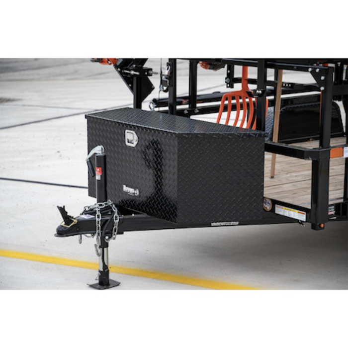 Buyers Products 49 Inch Wide Gloss Black Diamond Tread Aluminum Trailer Tongue Truck Box Model 1721388