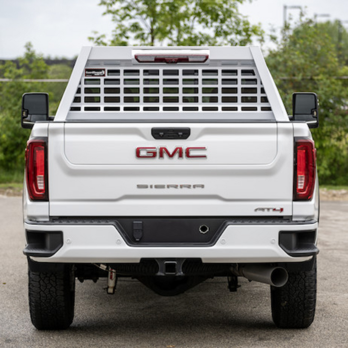 Buyers Products 20.20-inch Tall Gloss White Heavy-Duty Steel GuardDogg Pickup Truck Headache Rack Bundle with Mounting Brackets Model 851305