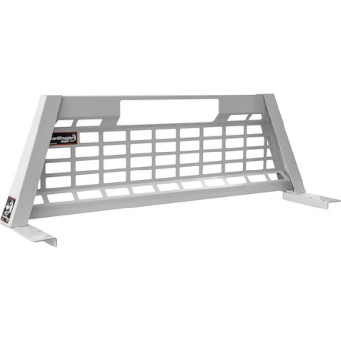Buyers Products 20.20-inch Tall Gloss White Heavy-Duty Steel GuardDogg Pickup Truck Headache Rack Bundle with Mounting Brackets Model 851305