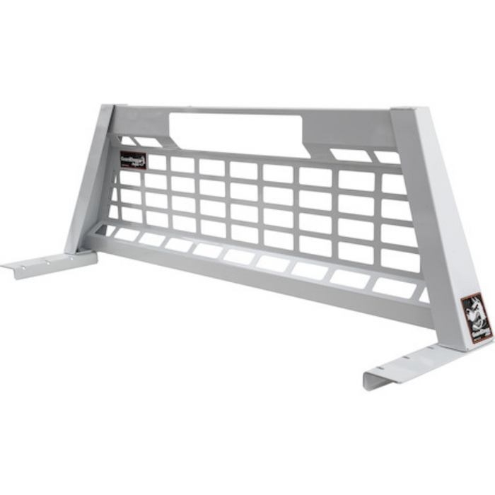 Buyers Products 20.20-inch Tall Gloss White Heavy-Duty Steel GuardDogg Pickup Truck Headache Rack Bundle with Mounting Brackets Model 851305