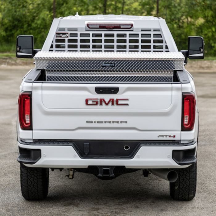 Buyers Products 23.00-inch Tall Gloss White Heavy-Duty Steel GuardDogg Pickup Truck Headache Rack Bundle with Mounting Brackets Model 851405