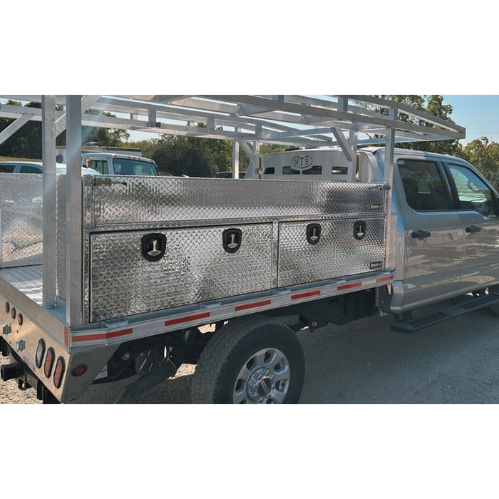 Buyers Products Heavy-Duty Diamond Tread Open-Top Cargo Basket 9.5x16x96 Model 1744194