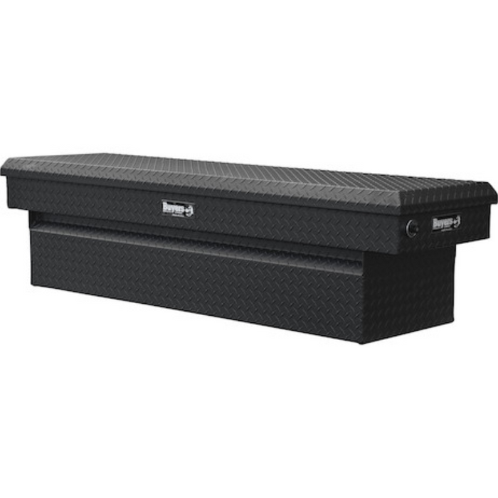 Buyers Products 18x27x71 Inch Textured Matte Black Black Diamond Tread Aluminum Crossover Truck Box - Lower Half 11x27x60 Model 1739445
