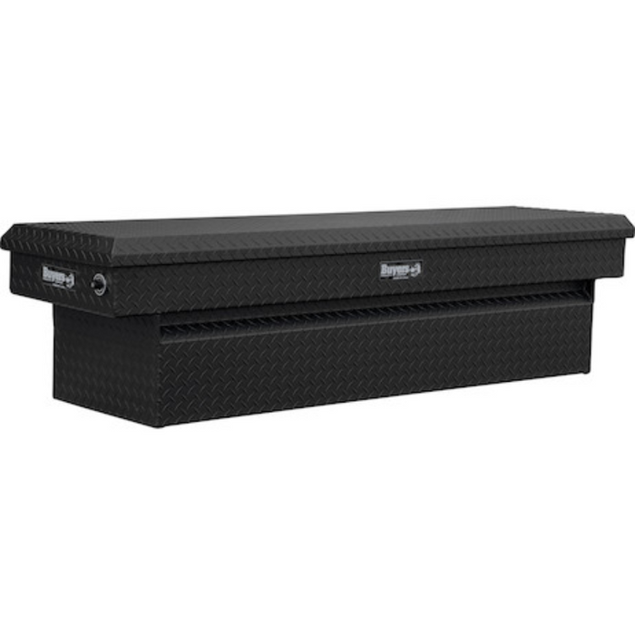 Buyers Products 18x27x71 Inch Textured Matte Black Black Diamond Tread Aluminum Crossover Truck Box - Lower Half 11x27x60 Model 1739445