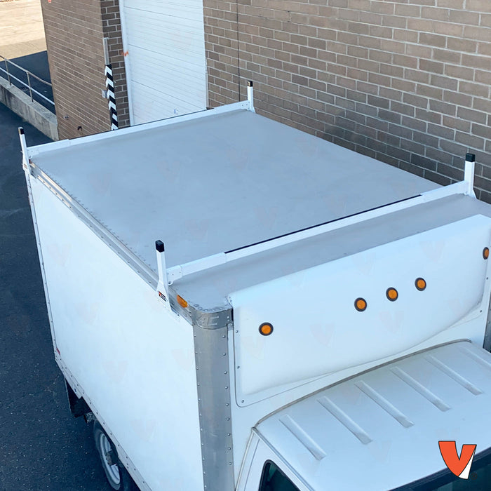 Vantech 2-Bar White Aluminum (94"- 102") Side Mount Rack System Box Truck / Trailer Model C46002161W