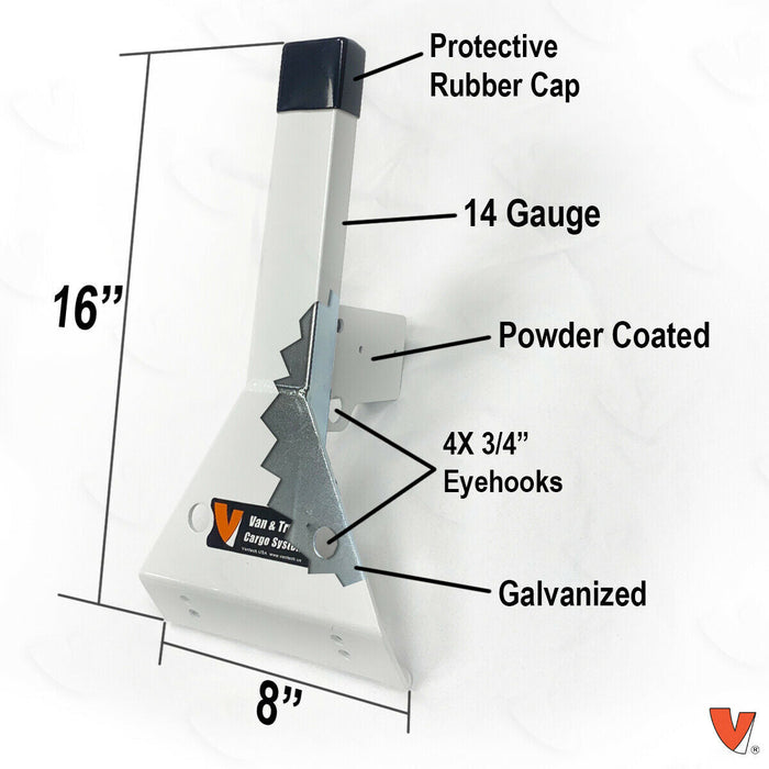 Vantech 3-Bar White Aluminum (70