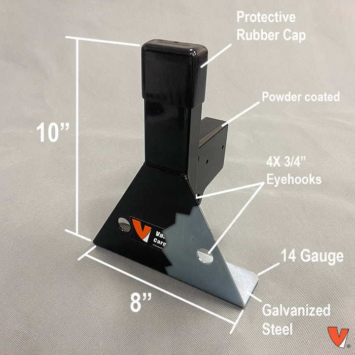 Vantech 4-Bar Black Steel (94"- 102") Top Mount Rack System Box Truck / Trailer Model C46004360B