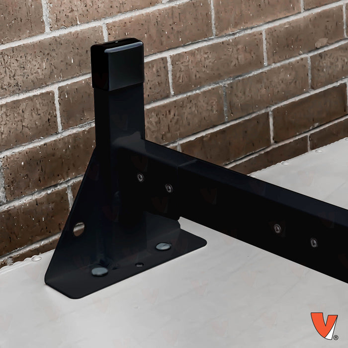 Vantech 4-Bar Black Steel (82"- 90") Top Mount Rack System Box Truck / Trailer Model C46004358B