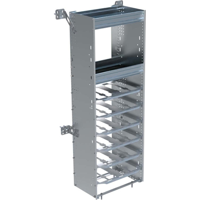 Ranger Design Composite Aluminum Partskeeper Cabinet for Milwaukee Packout Organizers w/ Plywood Shelves 14.9"x21.8"x62" Model C5-MA20-6