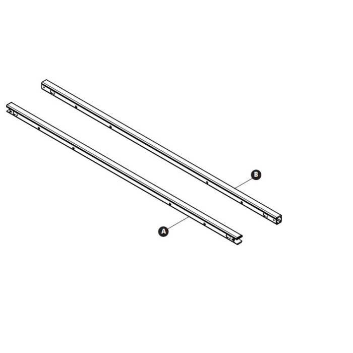 Prime Design ErgoRack Interlocking Crossbars Powder Coated White Model CBR-0005