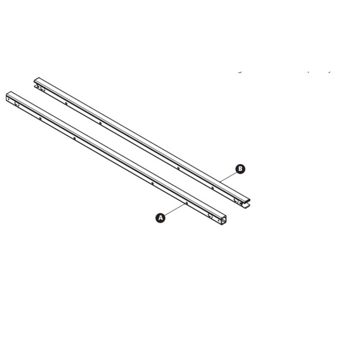 Prime Design ErgoRack Interlocking Crossbars Powder Coated White Model CBR-0007