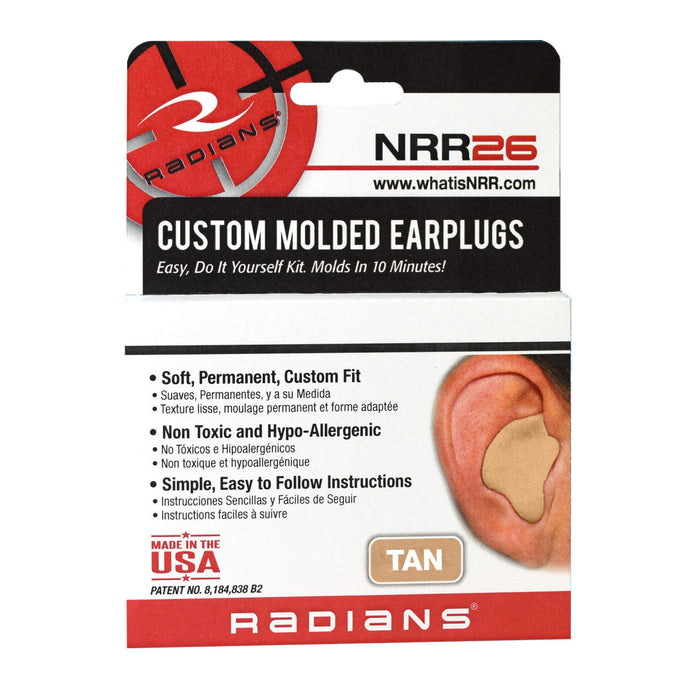 Radians Tan Custom Molded Earplugs RNSCEP002-T