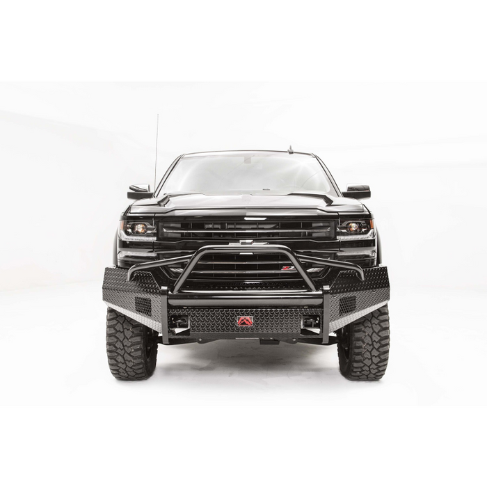 Fab Fours Black Steel Front Bumper w/ Pre Runner Guard Model CS16-K3862-1