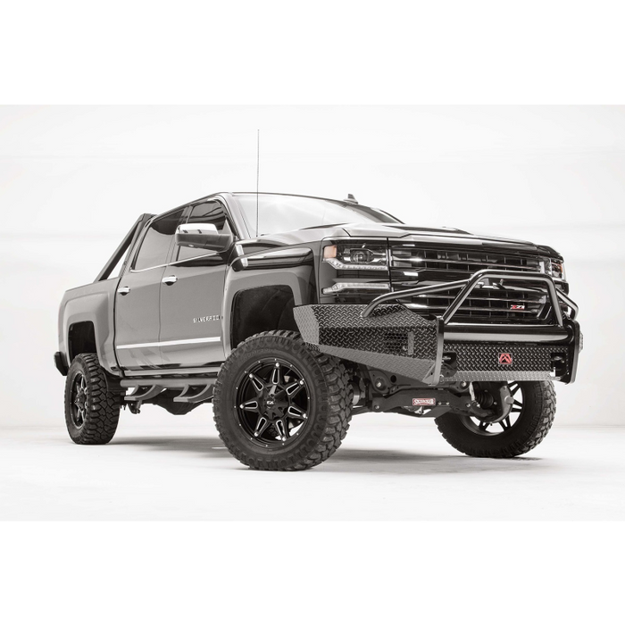 Fab Fours Black Steel Front Bumper w/ Pre Runner Guard Model CS16-K3862-1